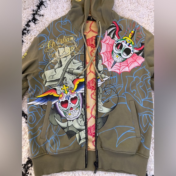 Christian Audigier Hoodie rare 